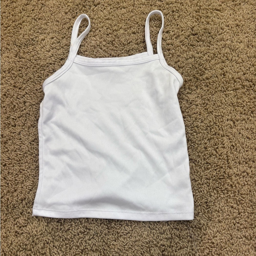 White Spaghetti Strap Tank Top